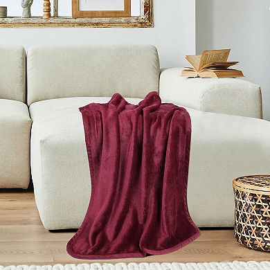 Flannel Fleece Blanket Soft Warm Luxury Hemmed 23"x30"