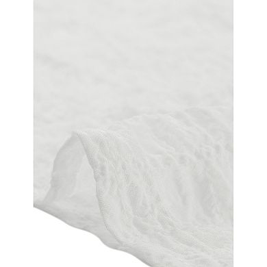 Women's Plus 3/4 Puffy Sleeve Cinched Waist Ruffle Peplum Blouse