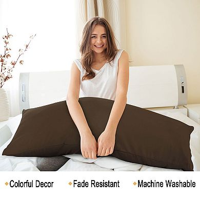 Pillow Cover No Zipper For Long Bolster Pillowcase Body 20"x54"