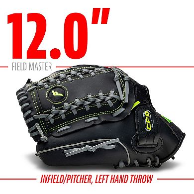 Franklin Sports Fieldmaster Midnight 12-in. Left Hand Throw Baseball and Softball Glove