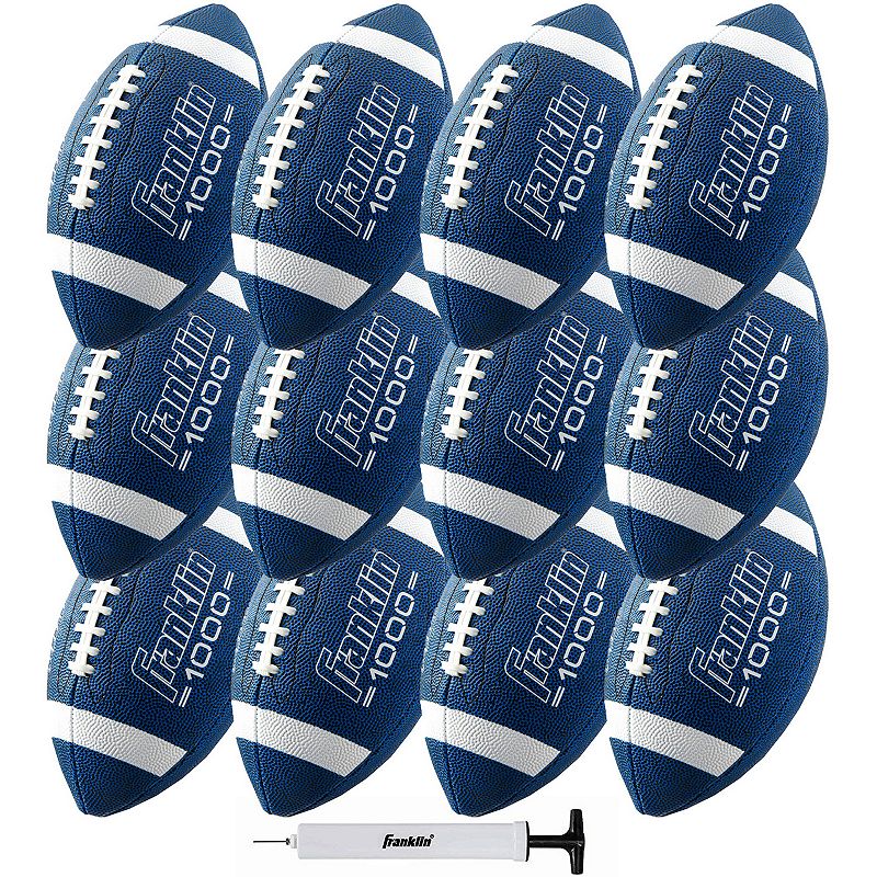 Franklin Sports Grip Rite 100 Jr Football - Blue (12 TOTAL/BID IS PER ONE)