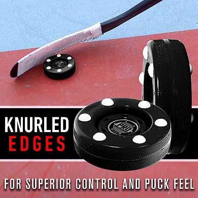 Franklin Sports NHL Pro Commander 24-Pack Street Hockey Pucks