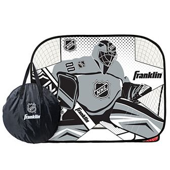 Franklin Sports Kids' Portable Street Hockey Goal & Shooter Tutor Set