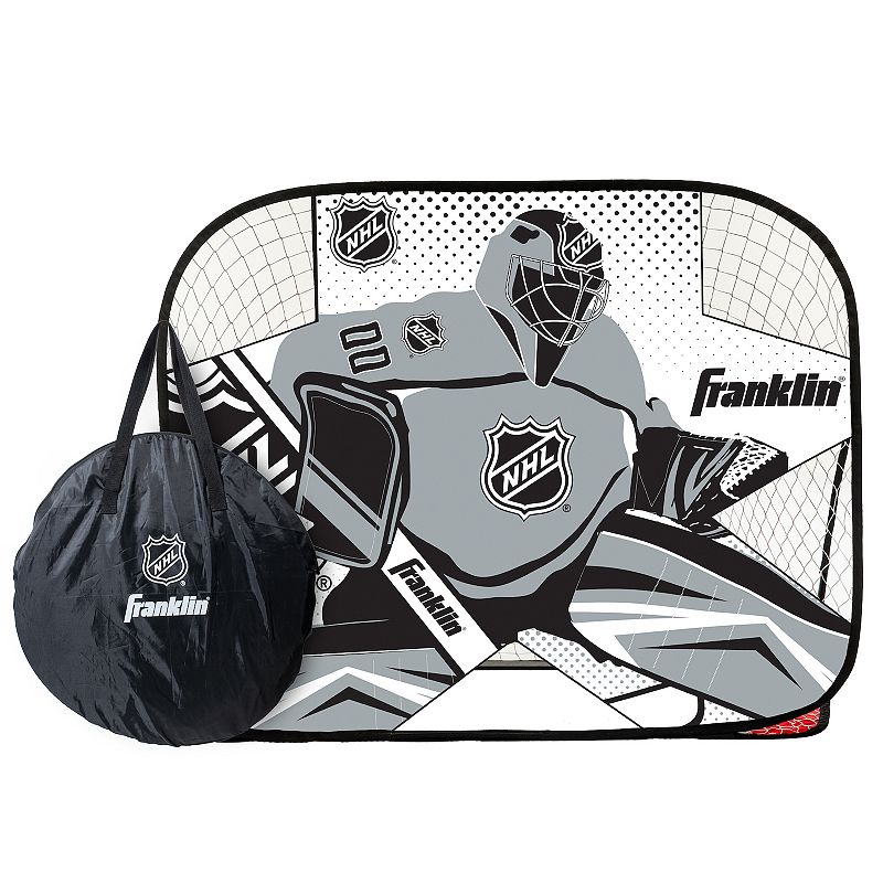 Franklin Sports Portable Street Hockey Goal & Shooter Set, Gray