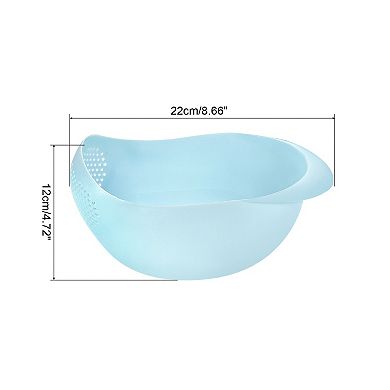 Kitchen Rice Drain Bowl Fruit Washing Basket Rice Sieve Plastic Colander