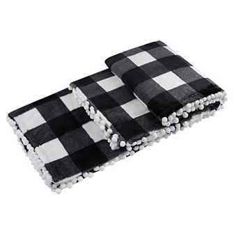 Plaid Buffalo Checker Christmas 50" x 60" Sofa Bed Blanket Soft Plush Fleece
