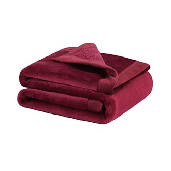 Solid Print Microfiber Bed Blanket Lightweight Plush Microfiber Soft Blanket 1 pc 30"x40"