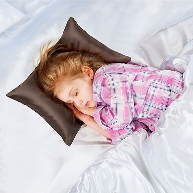 2PCS Soft Silk Satin Pillowcases for Hair and Skin with Envelope Travel 14"x20"