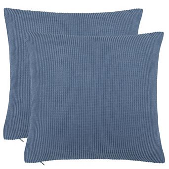 Set of 2 Corduroy Waist Throw Pillow Case Throw Pillow Covers Home Sofa Bed 20"x20"