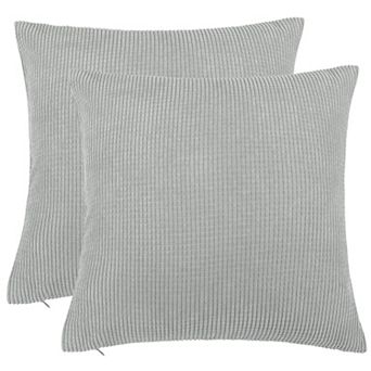 Set of 2 Corduroy Waist Throw Pillow Case Throw Pillow Covers Home Sofa Bed 20"x20"