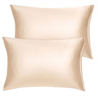2 pc Soft Silky Satin Pillow Cases Covers Travel 14"x20"
