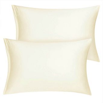 2 pc Soft Silky Satin Pillow Cases Covers Travel 14"x20"