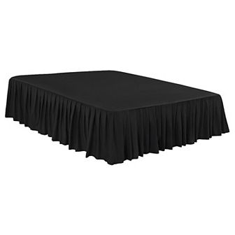 Brushed Microfiber Bed Skirt, Elastic Dust Ruffle Queen 60" x 80"