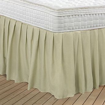 Brushed Microfiber Bed Skirt, Elastic Dust Ruffle Queen 60" x 80"