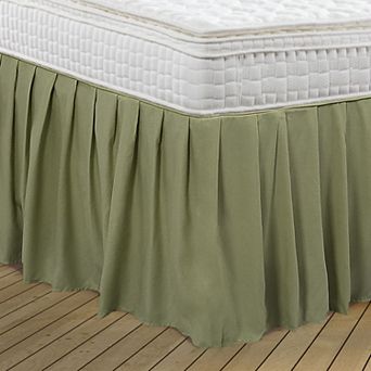 Brushed Microfiber Bed Skirt, Elastic Dust Ruffle Queen 60" x 80"
