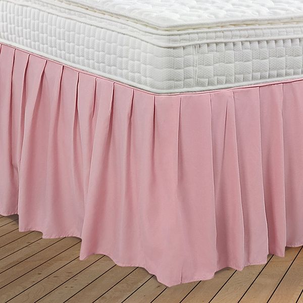 Brushed Microfiber Bed Skirt, Elastic Dust Ruffle Queen 60