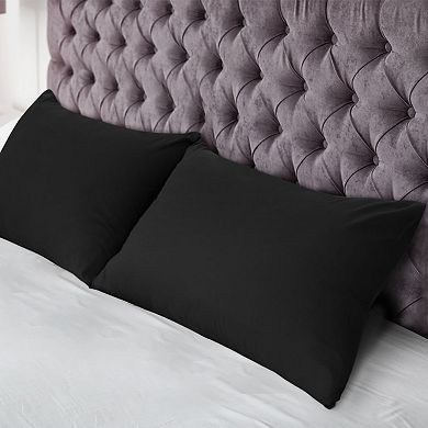 2 Packs Microfiber Pillowcases with Envelope Closure Queen 20" x 30"