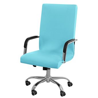 Stretch Office Chairs Covers with Zippers and Bottom Strips