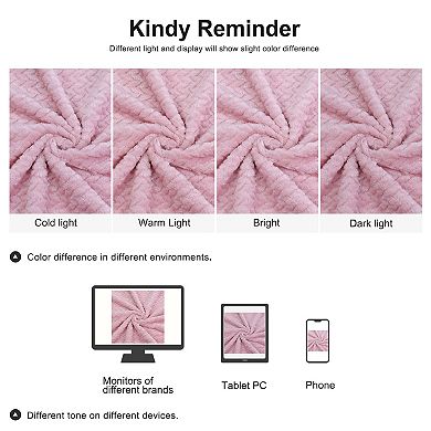 Flannel Fleece Blanket, Microfiber Fuzzy Plush Blankets for Sofa, Throw 50"x60"