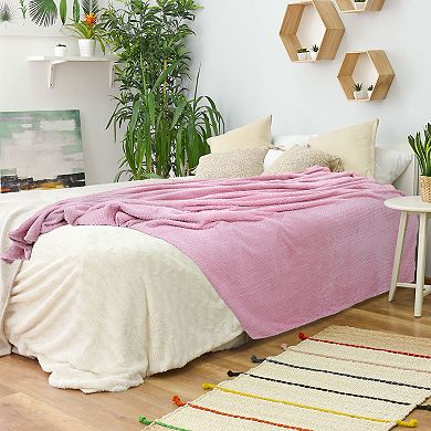 Flannel Fleece Blanket, Microfiber Fuzzy Plush Blankets for Sofa, Throw 50"x60"