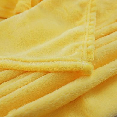 1 Pcs Home Warm Soft Microplush Fleece Solid Throw Blanket 27"x40"