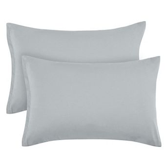 2 pc Zippered Soft Microfiber Pillow Cases Travel 14"x20"