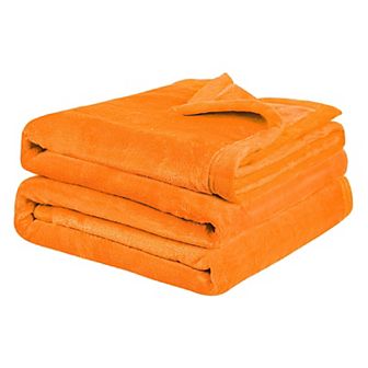 Flannel Fleece Blanket for All Seasons, Wide Hemmed Luxury Full 78"x90"