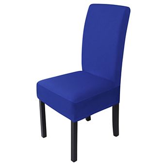Polyester Spandex Stretch Removable Solid Dining Chair Cover