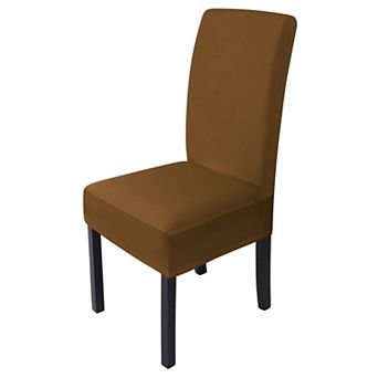 Polyester Spandex Stretch Removable Solid Dining Chair Cover