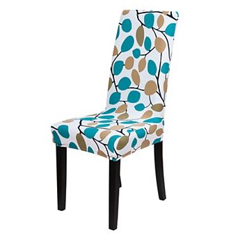 Polyester Spandex Floral Fit Home Dining Chair Slipcovers 1 pc
