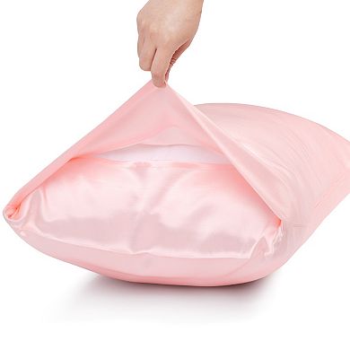 19 Momme Silk Pillowcase with Eye Cover Set Queen 20"x30"