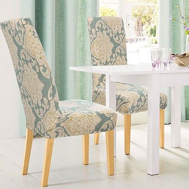 1Pcs Floral Dining Chair Cover Spandex Seat Slipcover