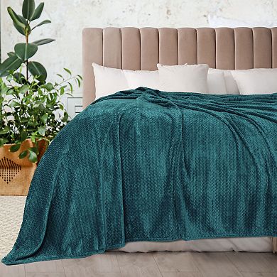 Luxury Soft Flannel Fleece Blanket Chevron Pattern Bed Sofa Throw Couch Cover Twin 60"x78"