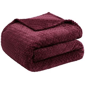 Luxury Soft Flannel Fleece Blanket Chevron Pattern Bed Sofa Throw Couch Cover Twin 60"x78"