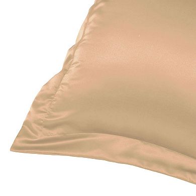 2 Pcs Pillow Shams Satin Pillow Cases Standard 20"x26" Oxford Pillowcases