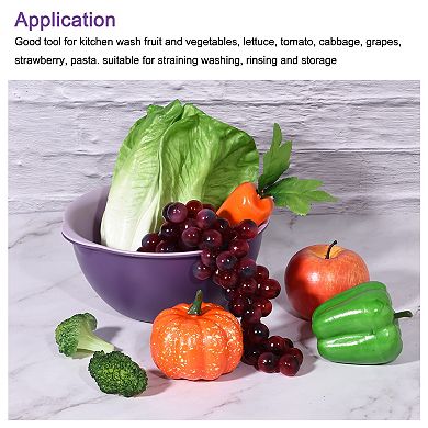 Kitchen Strainer Colander Bowl Set, Small Double Layer Drain Basket