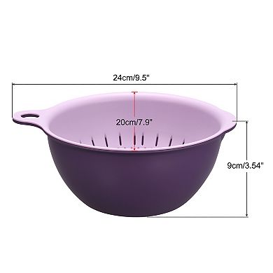 Kitchen Strainer Colander Bowl Set, Small Double Layer Drain Basket