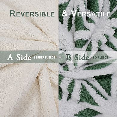Sherpa Fleece Blanket Soft Throw Blanket Dual Sided Blanket for Couch Sofa Bed Twin 60"x80"
