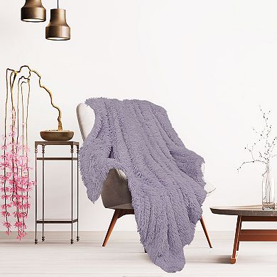 Luxury Shaggy Faux Fur Blanket Soft Warm Sherpa Throw for Sofa Couch Bed Twin 60"x80"