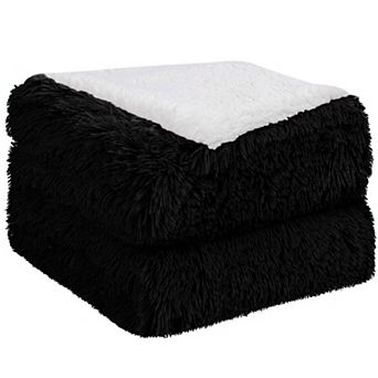 Luxury Shaggy Faux Fur Blanket Soft Warm Sherpa Throw for Sofa Couch Bed Twin 60"x80"