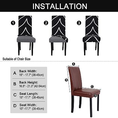Dining Chair Cover Stretch Chair Slipcover Bar Stool Seat Protector