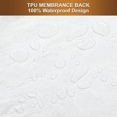 Fitted Mattress Pad Cover Waterproof Comfortable King 76" x 80"