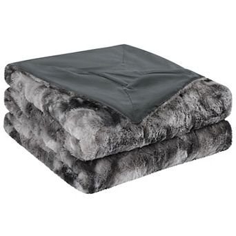 Luxury Soft Shaggy Faux Fur Blanket Reversible Tie-dye Throw For Sofa Couch Bed Twin 60"x77"