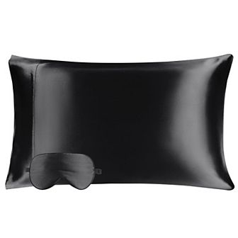 19 Momme Silk Pillowcase with Eye Cover Set Standard 20" x 26"