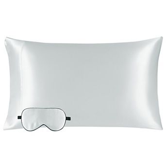 19 Momme Silk Pillowcase With Eye Cover Set Standard 20" X 26"