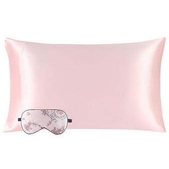 19 Momme Silk Pillowcase with Eye Cover Set Standard 20" x 26"