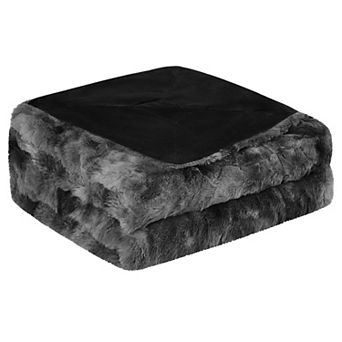Double-Sided Faux Fur Throw Blanket Throw 50"x60"