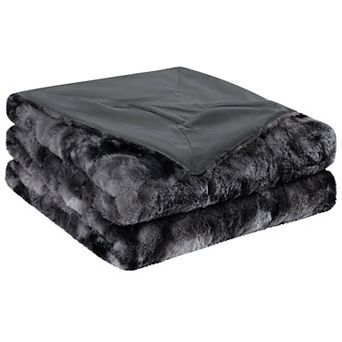 Double-Sided Faux Fur Throw Blanket Throw 50"x60"