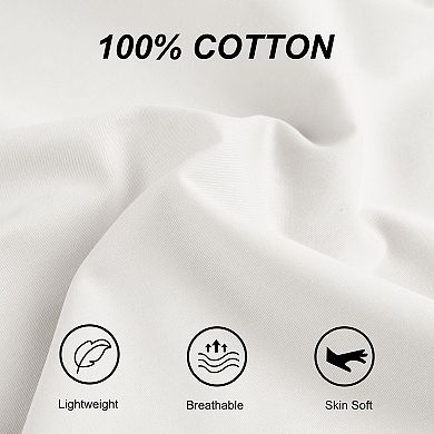 Pillow Cases Zipper Covers Egyptian Cotton For Hair and Skin 20"x54"