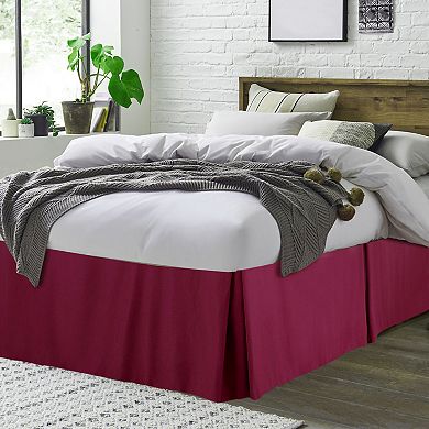 Pleated Ruffle Bed Skirts with 14" Drop, Queen 60" x 80"